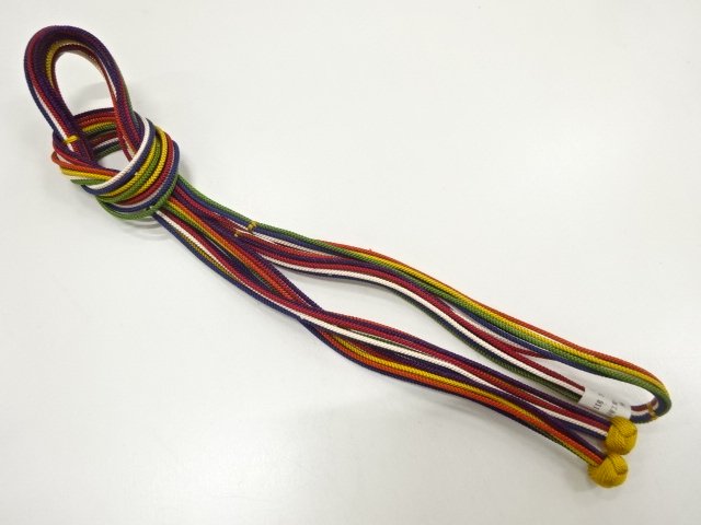 JAPANESE KIMONO / UNUSED HAND-TIED OBIJIME